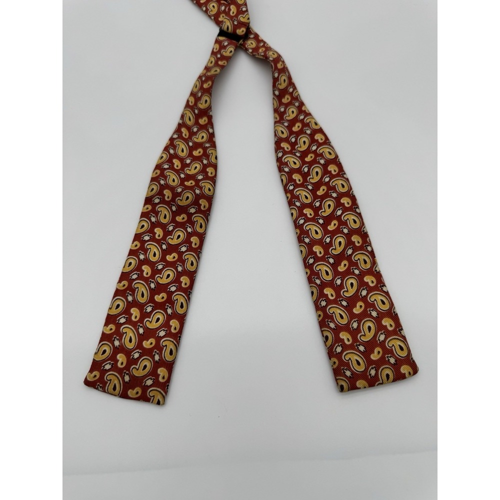 Spur Self Tie Bow Tie Red Paisley Adjustable Neck Classic Formal Wedding